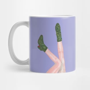 Eras Tour green glitter boots/lavender haze Mug